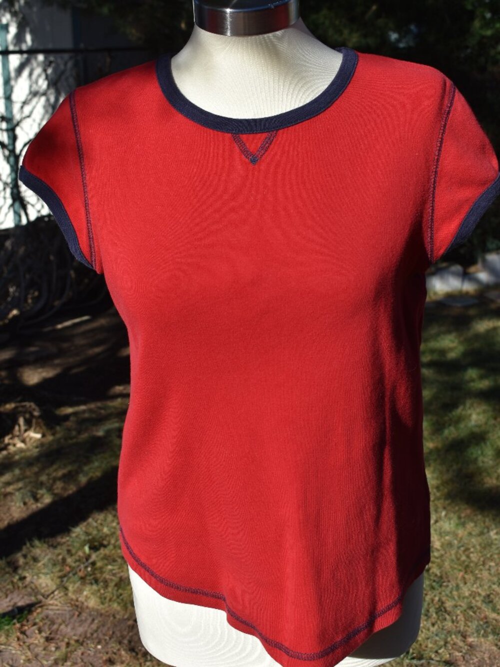 Pullover Cap Sleeve Tee Shirt – Ball-Inspired Style